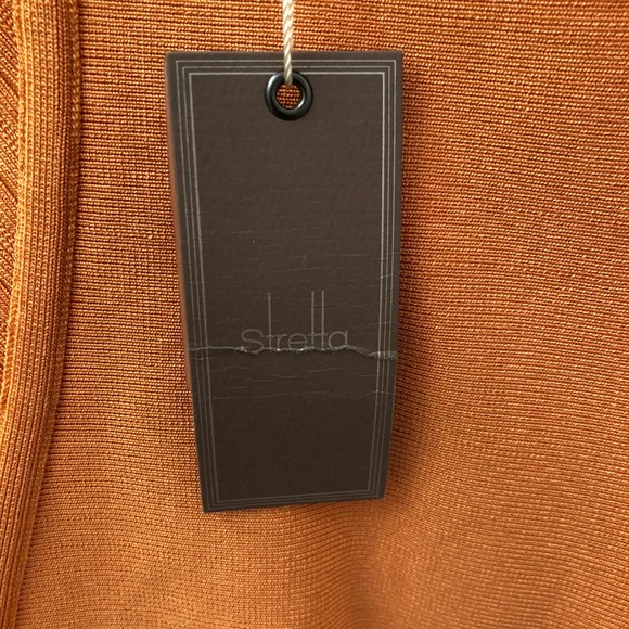 Stretta Salmon Rosie Short Cocktail Dress - Size M - Picture 4 of 8